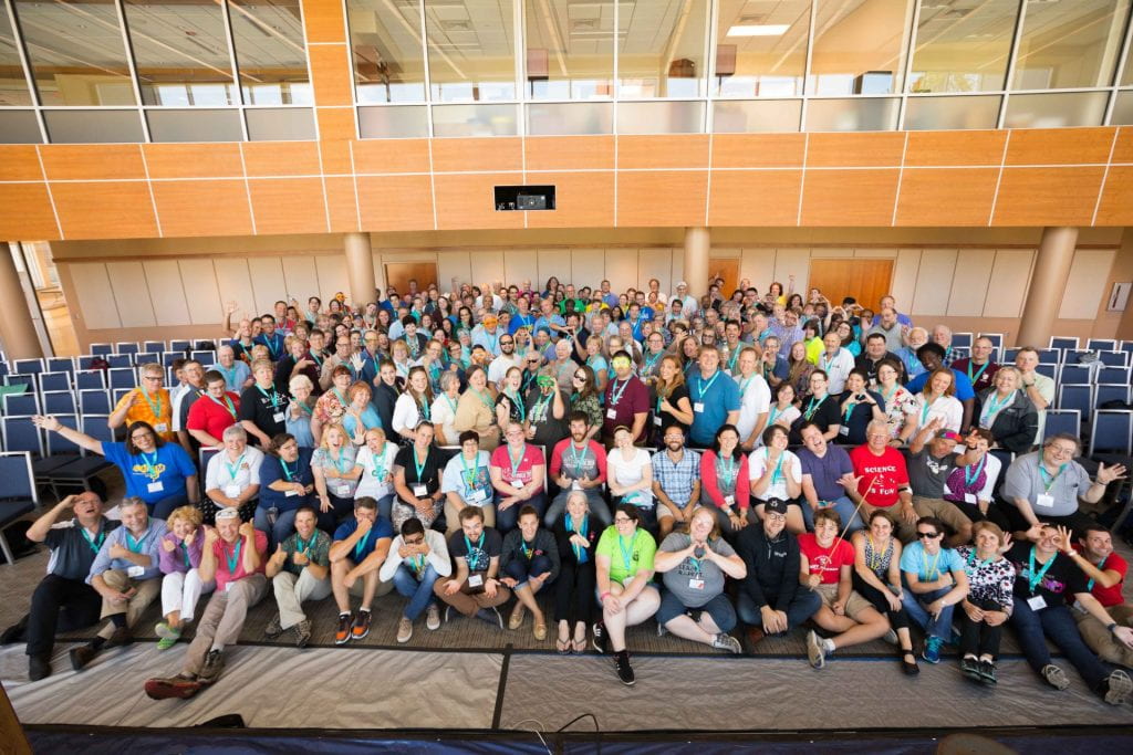 All the ChemEd 2017 attendees -- around 300 people in a photo